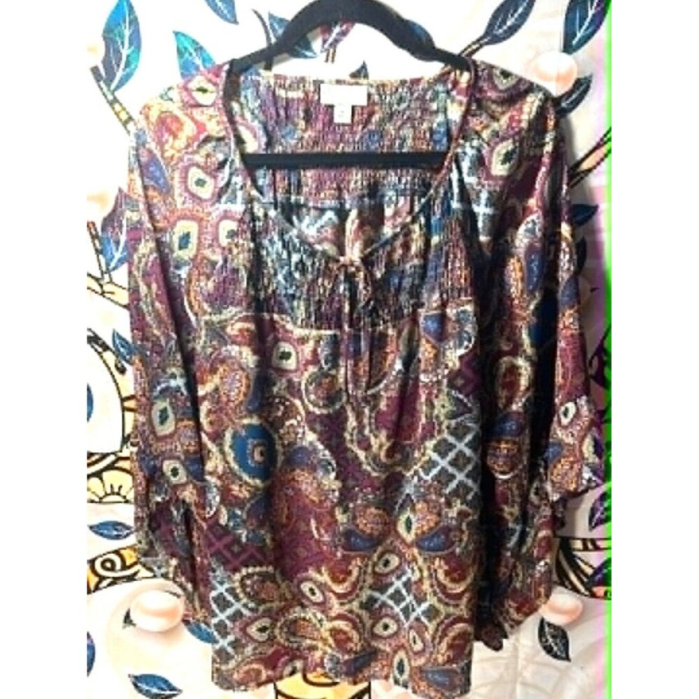 db Established 1962 Paisley Blouse XL